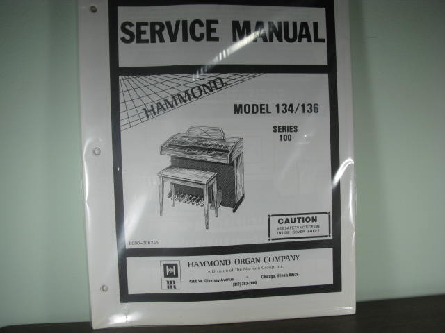 134/136 Series 100 Service manual- HO-6245